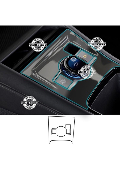 Volkswagen Tayron Uyumlu Vites Etrafı Piano Black Tpu Koruyucu 20