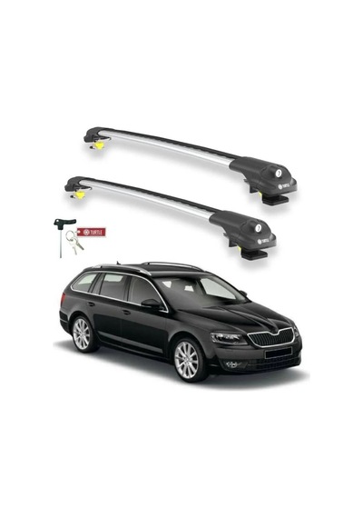 Turtle Skoda Octavia 5e 2012-2019 Ara Atkı Air1 Gri