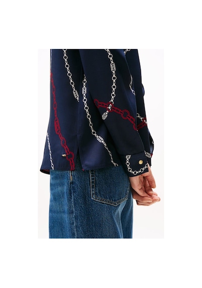 Tommy Hilfiger Kadın Gömlek Lacivert