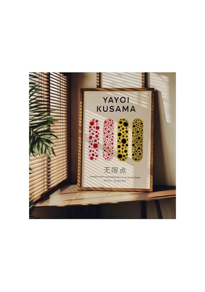 Yayoi Kusama Çerçevesiz Poster, Modern Dekoratif Çerçevesiz Poster, Tablo, Yayoikusama-13, 40 X 50