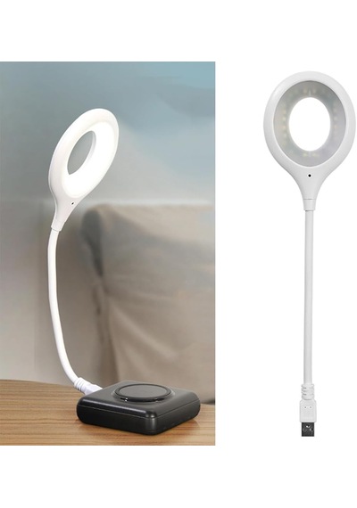 Sesle Kontrol 3 Renk Işık Modlu Akrobat Usb Led Kitap Okuma Işığı, Usb Gece Işığı Lambası, 20 L