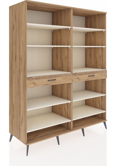 Kronos Gardrop 10 Raflı 2 Çekmeceli 176x59x221 Çam-aytaşı/çam Beyaz Kronos Gardrop 10 Raflı 2 Çekmeceli 176x59x221 Çam-aytaşı/çam Beyaz