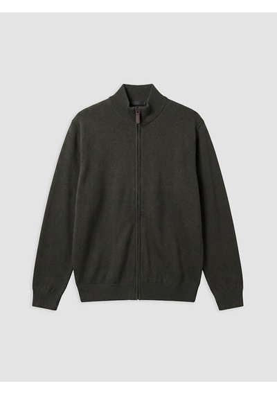 Lcwaıkıkı Classic Yeşil Regular Fit Dik Yaka Erkek Triko Hırka