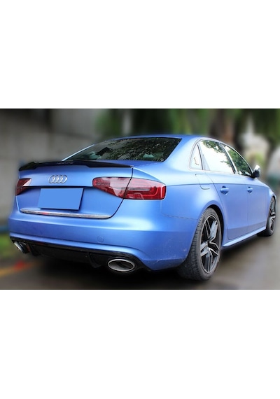 Audi A4 Votex Spoyler, Parlak Siyah, ABS PLASTİK M4 Tip 2013 2016