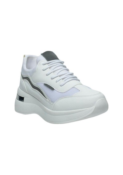 Flet 327-25 Deri Anorak Anatomik Kadın Sneaker Beyaz
