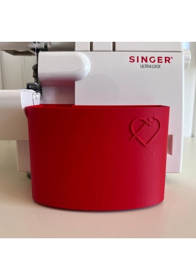 Singer Overlok Makinası Çöp Kutusu Xl Kırmızı