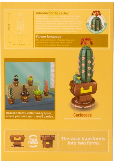 Building Block Flower 192 Parça Kaktüs