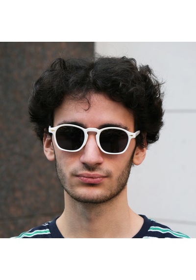 Rafael Beyaz Unisex Güneş Gözlüğü