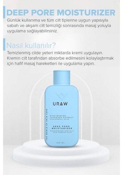 Uraw Deep-Pore Moisturizing Gözenek Sıkılaştırıcı Krem 100 ML