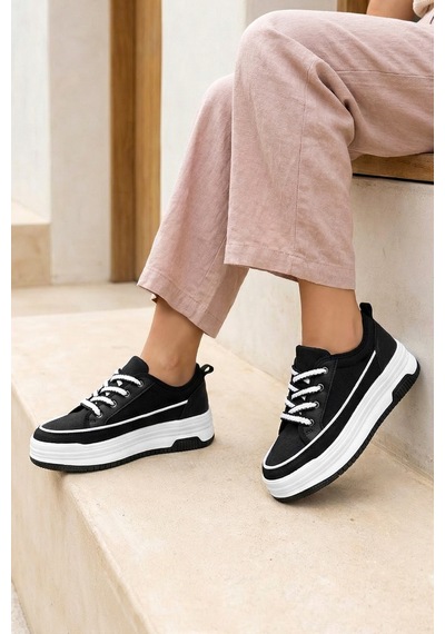 Dark Seer Ds Opal Sneaker 2025 Kadın SİYAH-BEYAZ
