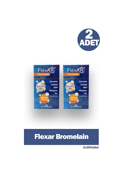 Flexar Bromelain 30 Tablet 2 Adet