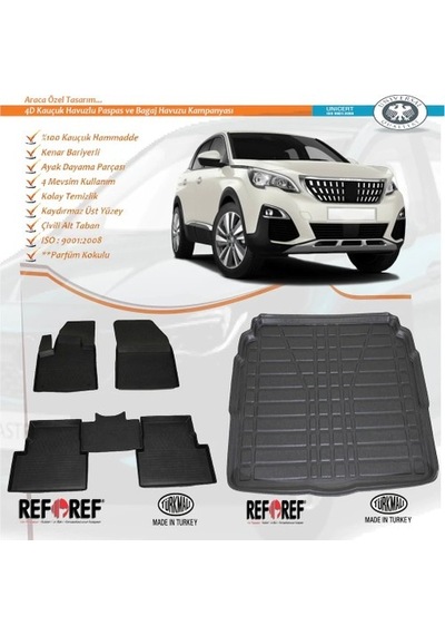 Peugeot 3008 Access Refref 4D Paspas + Bagaj Havuzu 2016-2022