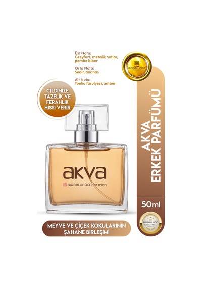 Akva Eau De Parfume For Men Taze Ve Fresh Bir Koku Deneyimi 50 Ml Meyveli