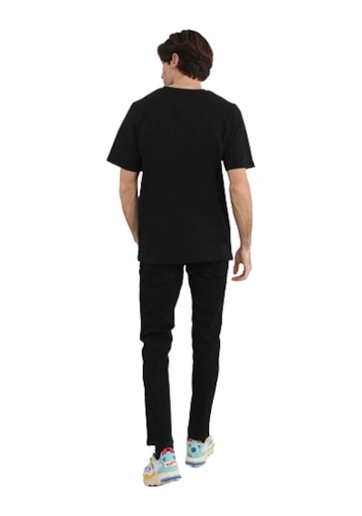 Jack & Jones Renk Geçişli Logo Baskılı Tişört Forest 12249602 Siyah