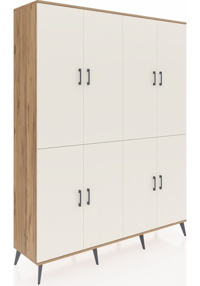 Hyperion Gardrop 4 Raflı 8 Kapaklı 4 Askılı 176x44x221 Çam-aytaşı Aytaşı Hyperion Gardrop 4 Raflı 8 Kapaklı 4 Askılı 176x44x221 Çam-aytaşı Aytaşı