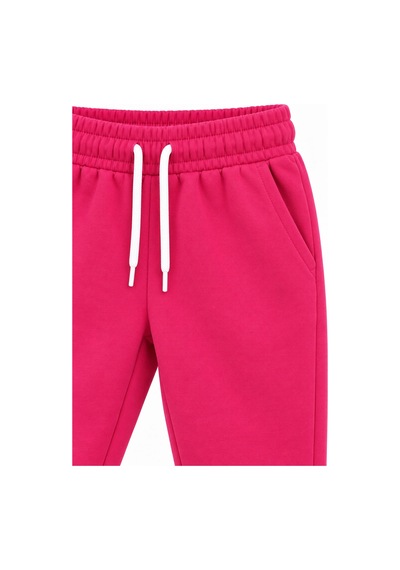 Rony Pony Kids Kız Çocuk Fuşya Kapüşonlu Eşofman Takımı Kanguru Cepli Sweatshirt Ve Jogger Alt 2 Li Set