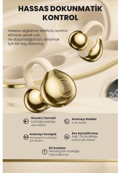 Teknoloji Gelsin CHARM-YXG10 Bluetooth 5.4 Kulak İçi Kulaklık