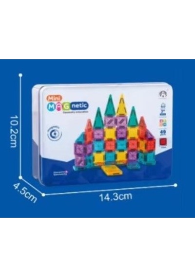 Kızılkaya Manyetik Blok 3,75 Cm Teneke Kutulu 49 Parça Ch1477