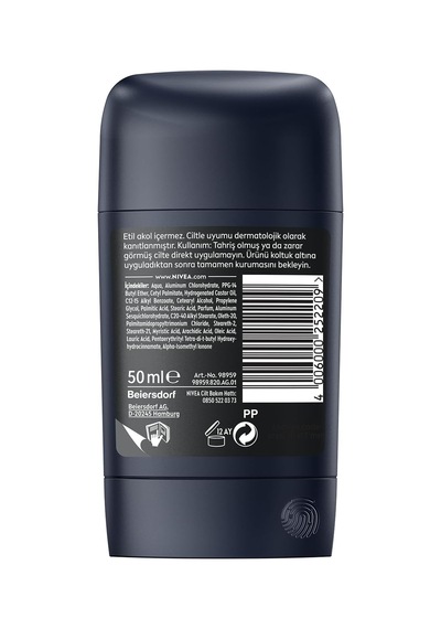 Men Erkek Stick Deodorant Black&white Invisible Epic Night 50 Ml,72 Saat Terleme Karşıtı,kumaş Koruması,alkolsüz