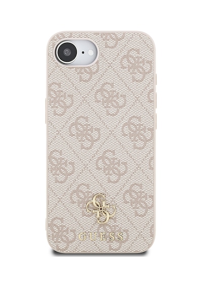 Apple iPhone 16e Uyumlu Kılıf Guess Lisanslı M-safe Şarj Özellikli Small 4g Classic Kapak Pembe
