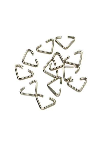 Anahtarlık Montaj Halkası Üçgen Takı Bağlantı Halkası 14x11 Mm 100 Adet Gümüş Gümüş