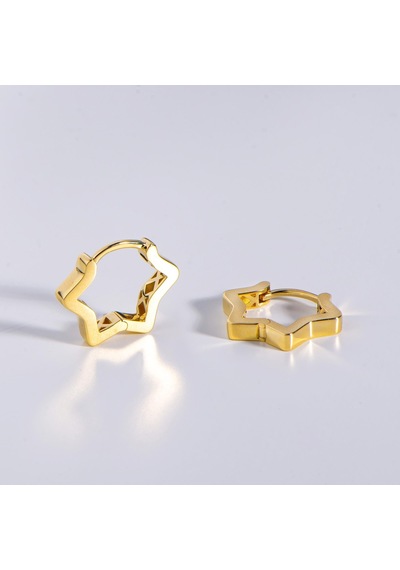 14 Ayar İtalyan Altın Yıldız Küpe 2,8 Gr-6072