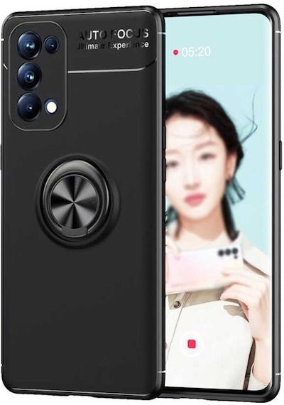 Oppo Reno 5 5G Kılıf Yüzüklü Magnetli Ravel Case