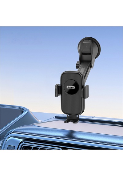 Go Des Gd-hd356 360 Derece Dönebilen Teleskopik Vakumlu Tasarım Araç İçi Telefon Tutucu Siyah