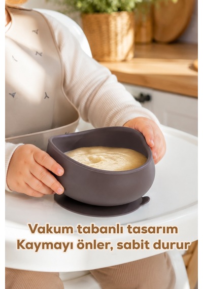 Porsima 34004 Silikon Vakumlu 300ml Mama Kasesi Antrasit