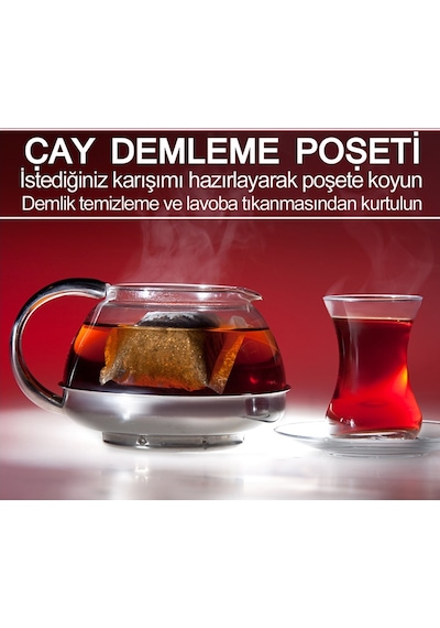 Ev Tipi Çay Demleme Poşeti 25'li Paket Karışık