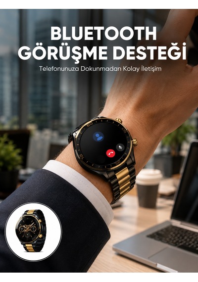 Amoled Ekran Akıllı Saat Uyku Nabız Adım Ölçer Su Geçirmez Yeni Nesil - Lisinya