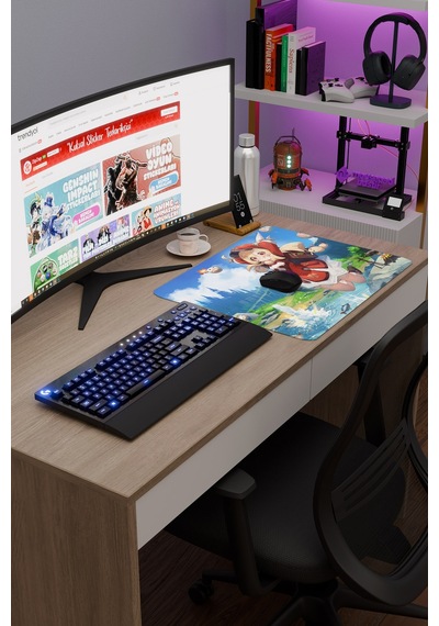 Klee Genshin Impact Anime Gacha V2 - 48x40 Xl Gaming Mouse Pad Fare Altlığı