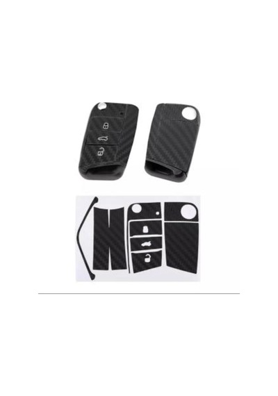 Volkswagen Golf Jetta Polo T-Roc Fiber Karbon Anahtar Etiketi (524095797)