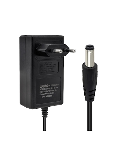 Weko 18 Volt 1 Amper Priz Tip 5.5x2.5 Uç Adaptör