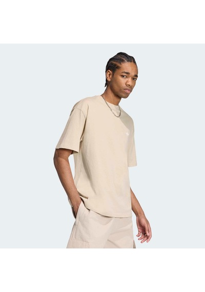 Adidas Trefoil Essentials Erkek Bej Tişört Ia7548 Krem
