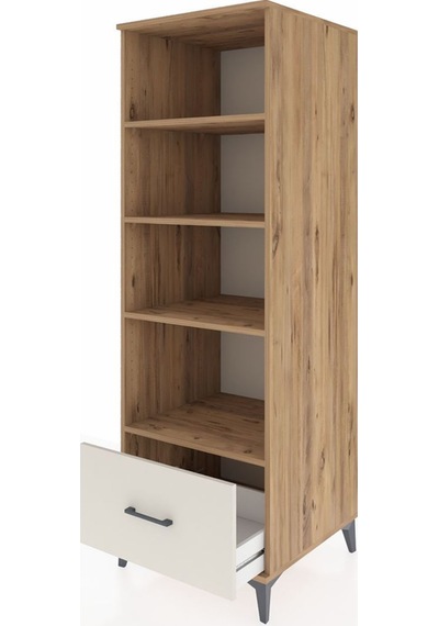 Kronos Dolap 4 Raflı Tek Çekmeceli 60x59x182 Çam-aytaşı Atlas Çam