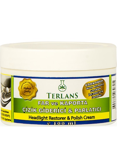 Terlans Uv Korumalı Araç Parlatıcı Koruyucu Vaks 100 ML + Mikrofiber Bez