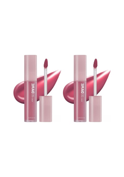 Uzun Süre Kalıcı, Nemli Bitiş Sunan Parlak Tint Dare Tint Dewy Drop Rosy Drop 2 Paketi Genel