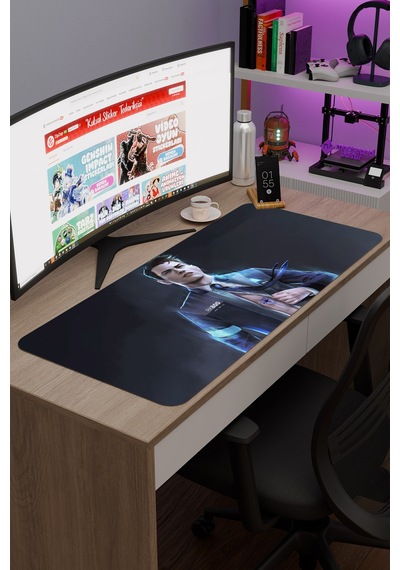 Detroit Become Human Dikişli Kauçuk Oyuncu Mousepad V3 - 90x40 Xxl Gaming Mouse Pad
