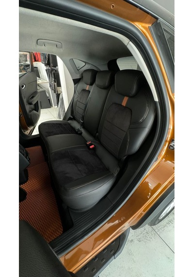 Renault Captur 2021 2024 Arası Uyumlu Arka Sırt 2 1 Oto Koltuk Kılıfı