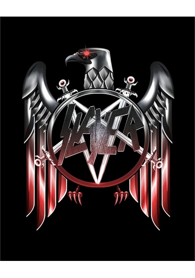 Zepplin Giyim Slayer Metal Eagle Büyük Sırt Patch Yama Siyah