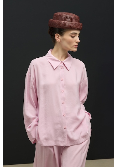 Molene Pembe Comfort Gömlek Pantolon Takım