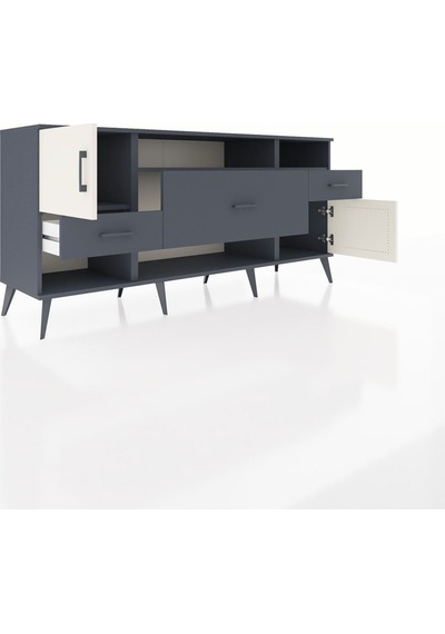 Hyperion Konsol 3 Raflı 3 Çekmeceli 2 Kapaklı 176x44x83 Antrasit-aytaşı/antrasit Aytaşı/antrasit Hyperion Konsol 3 Raflı 3 Çekmeceli 2 Kapaklı 176x44x83 Antrasit-aytaşı/antrasit Aytaşı/antrasit