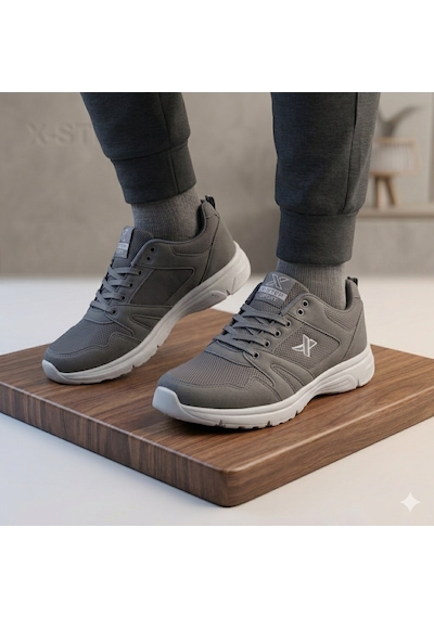 Xstep Unisex 36-47 Numara Arası Rahat Günlük Tekstil Spor Ayakkabı Füme