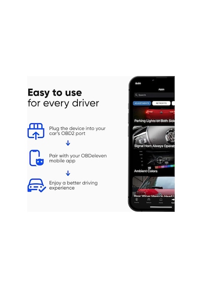 OBDeleven Arıza Tespit Cihazı - Profesyonel OBD2 Teşhis Tarama Cihazı Yeni Nesil Bluetoothlu OBD2 Teşhis Tarama Cihazı - with Bluetooth for Android and iOS iPhone