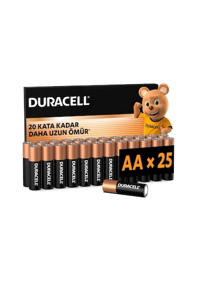 Duracell Basıc Aa Alkalin Kalem Pil 25'li Paket 1,5v