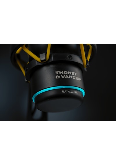 Thonet & Vander Vx320 Yayıncı Mikrofonu Dokunmatik Rgb Led Titreşim Önleme Çok Yönlü Kardioid Siyah