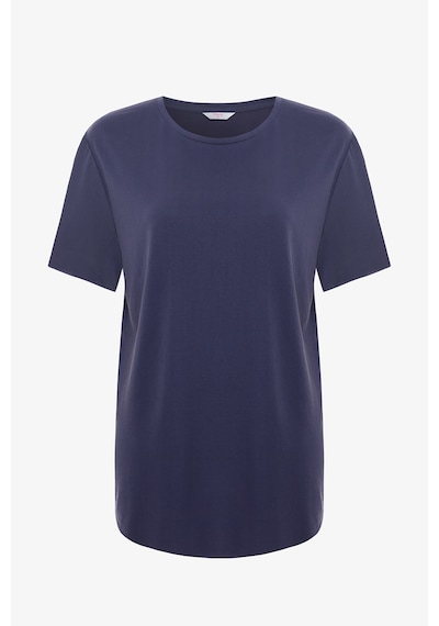 Penti Koyu Indigo Bisiklet Yaka Loose Fit Modal T-Shirt