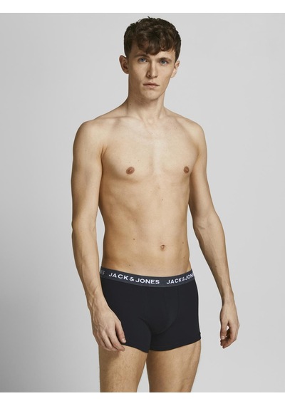 Jack & Jones Erkek Mikrofiber 3'lü Boxer Paketi - Base - 12204876 Black