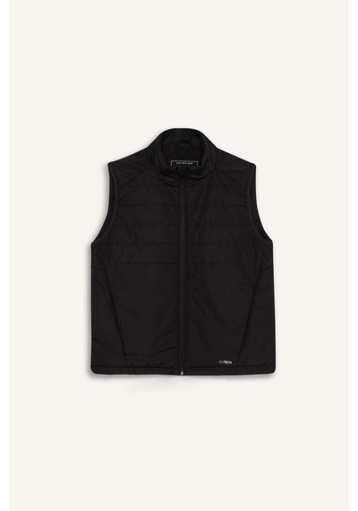 DeFactoFit Su İtici Regular Fit Fermuarlı Sporcu Yelek D6081AX25SPBK81 Siyah